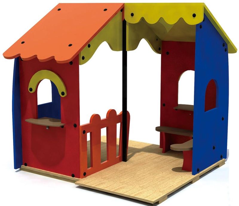 Newest Design PE Board Small House Kids Amuesment Park Kindergarten with Ce Approved