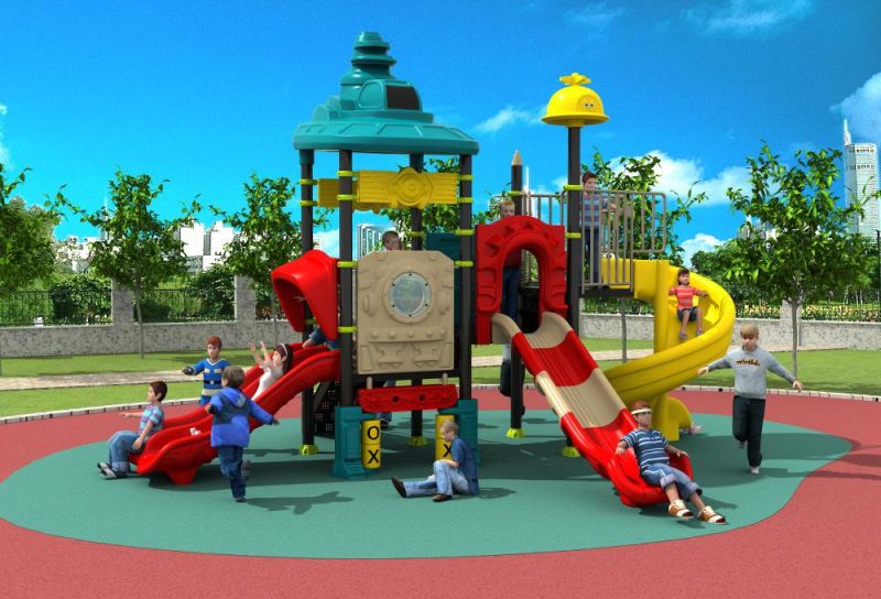 Ce Certificate Eco-Friendly Enjoyable Plastic Slides Outdoor Playground for Sale
