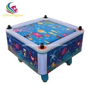 Coin Operated 4 Person Square Electronic Battery Unique Design Air Hockey Top Air Hockey Machines