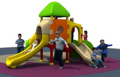 Indoor Playground Plastic Slide Amusement Equipment