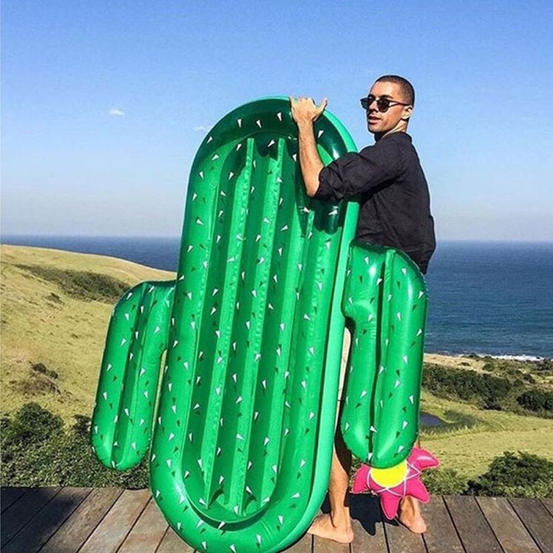 Eco-Friendly PVC Inflatable Cactus Pool Float for Outdoor Water Equipment