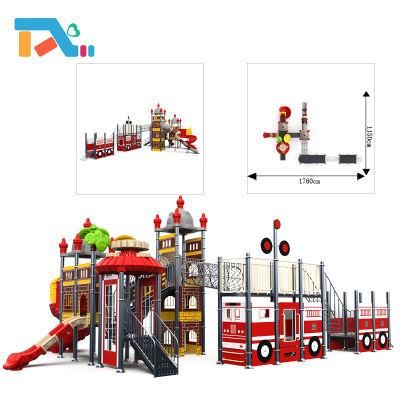 Commercial Pirate Ship Style Toddler Slide Outdoor Play Gyms Outdoor Playground Equipment for Kids Children