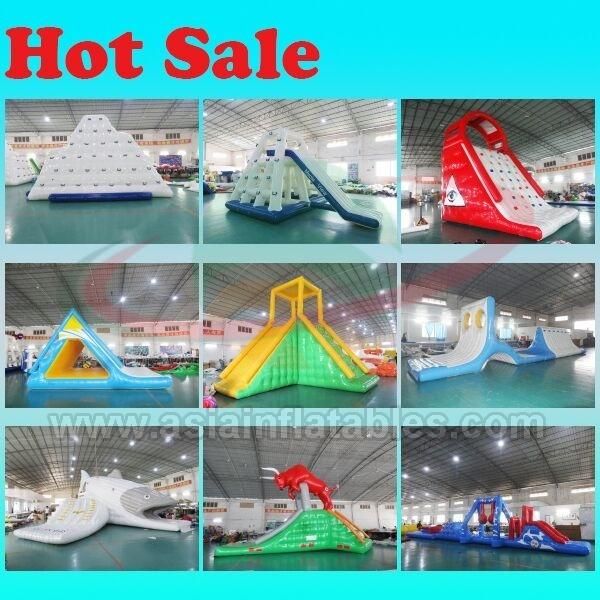 Floating Inflatable Wake Island Giant Floating Inflatable Water Slide