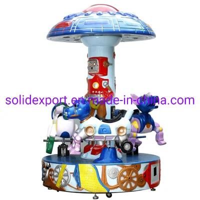 3 Person Merry Go Round Mini Carousel for Fairground