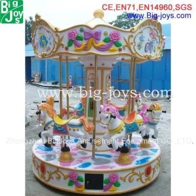 Amusement Park 6 Seats Carousel Ride, Coin Operated Carousel