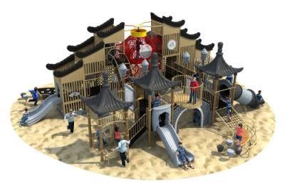 Chinoiserie Series Big Outdoor Playground Children Slide Equipment