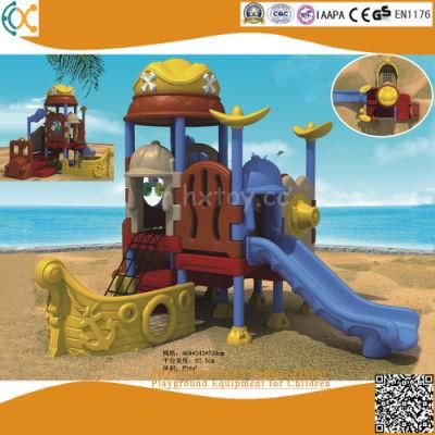 Pirate Ship Design Outdoor Plastic Playground Equipment for Children