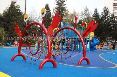 Popular Outdoor Adventure Amusement Park Kids Rope Climbing Net Challenge Structure with 16mm Nylon Rope Customized Size Available