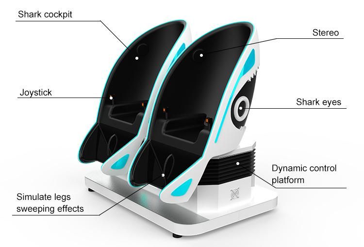 Economic Egg Shape Virtual Reality 9d 1-3 Seats Cinema Simulator