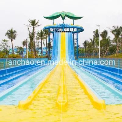 Colorful Multi-Lane Octopus Racer Water Slide for Water Park