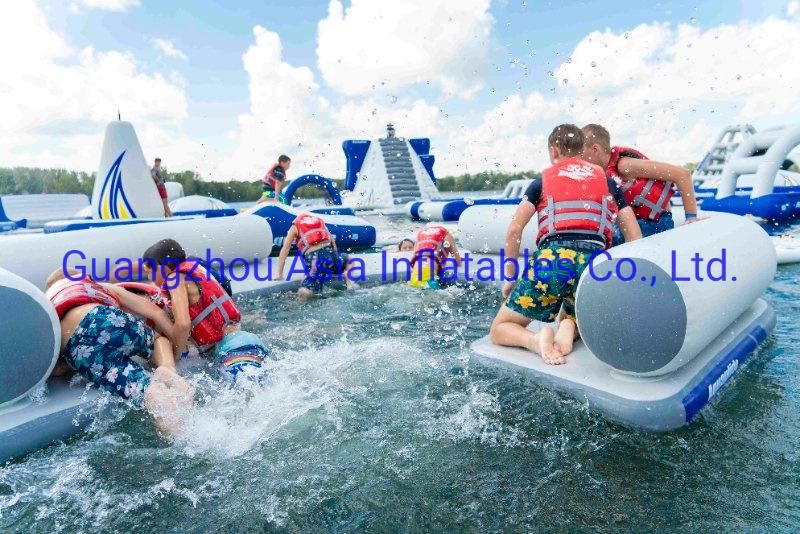 Custom Design Party Inflatable Floating Dock Play Water Floating Pub with Tent for Adults C Lounge