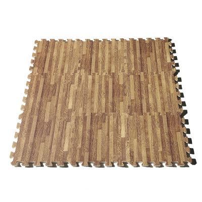 New Design Wood Grain EVA Interlocking Foam Mat for Baby