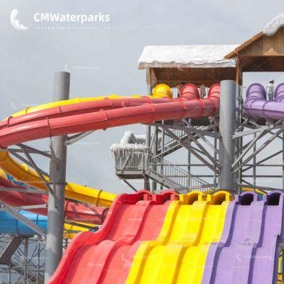 Factory Direct Sales Water Park Equipment Fiberglass Water Slide for Adults Outdoor