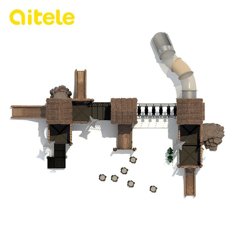 New Design Natural Kids Outdoor Playground