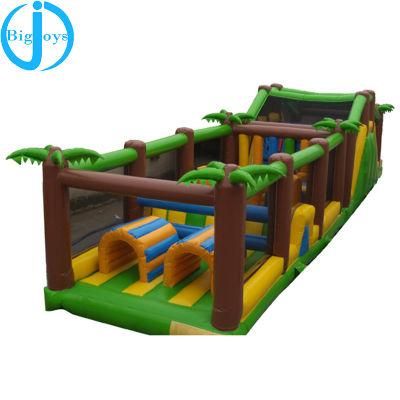 Commercial Grade PVC Adult Kids Inflatable Land Obstacle Course for Sale