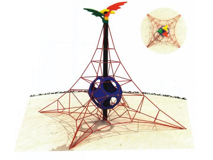 Children Outdoor Steel Climbing Wall Structure