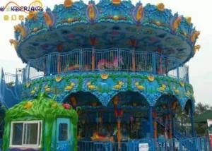 Amusement Park Rides Merry Go Round Luxury Carousel Double Deck Carousel European Style Carousel