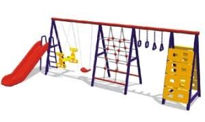 Children Playground Equipment Swing with Plastic