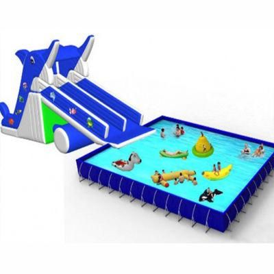 Multi Person Inflatable Water Slide Water PVC Inflatable Park for Kids