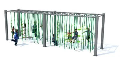 Outdoor Kids Galvanized Pipe Rope Climbing Net Playground