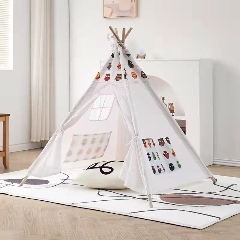 Luxury Fashion Lace Dog Cat Bed Cotton Gray Pet Play Teepee Teepee Tent for Pets