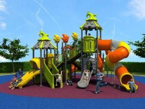 Plastic Material and Outdoor Playground Type Kids Play Equipment Slides (HD16-067A)