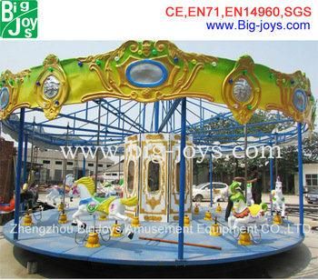 Hot Sale Mobile Amusement Carousel Rides with Trailer/ Amusement Park Equipment Carousel for Sale (DJ20140507)