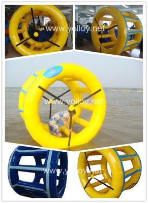 Inflatable Water Wheel Roller for Pool or Lake