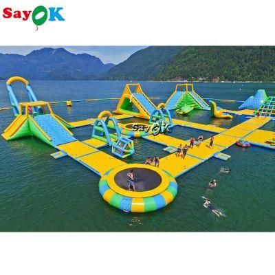 Commercial Outdoor Floating Adults Kids Giant Aquapark Inflatable Water Park with TUV Certification