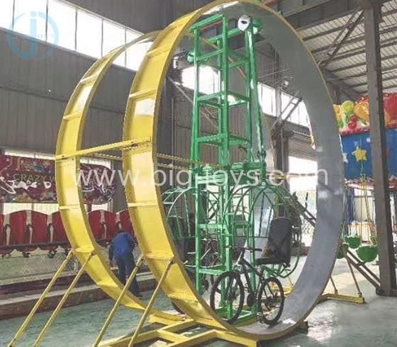 2021 New Amusement Theme Park Games Equipment 360 Degree Spinning Flying Bike Rides