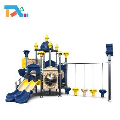 Royal Palace Theme Kids Plastic Slide Outdoor Playground Equipment