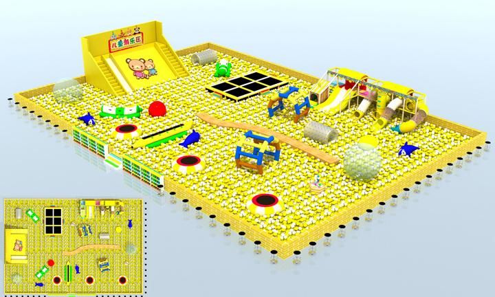 Indoor Soft Playground with Millions Balls