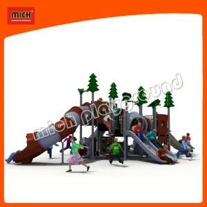 Latest Jungle Theme Daycare Kids Outdoor Playground Plastic Slide