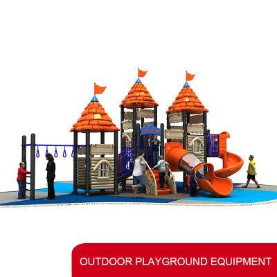 Most Popular Children Playing Equipment Outdoor Playground Fairy Tale Castle Series Children Outdoor Play House with Slide