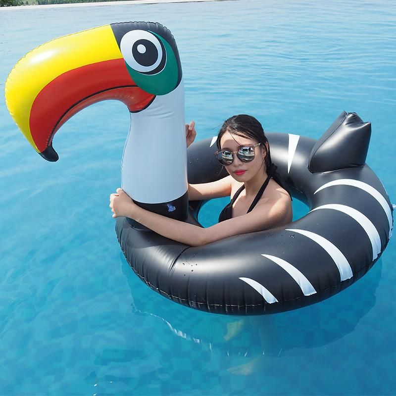 Swmmer Swimming Pool Water Play Toys Inflatable PVC Toucan Swim Ring Pool Float