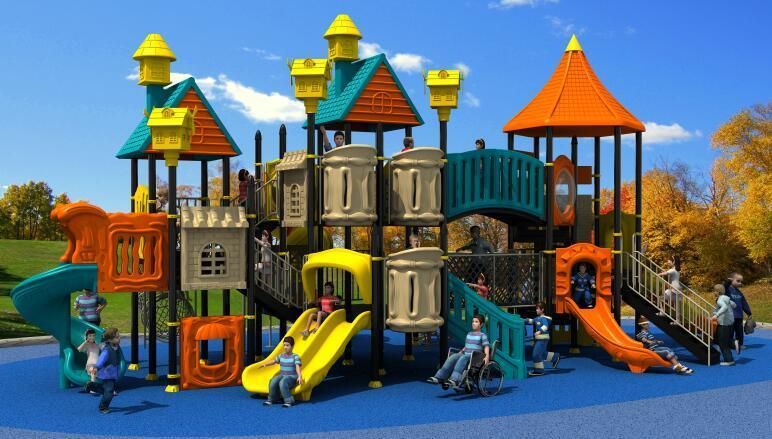 Villa Series Outdoor Playground Children Slide Equipment