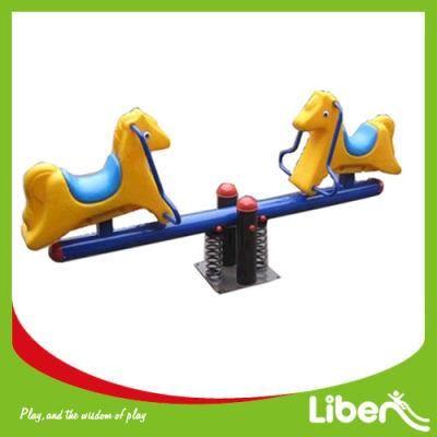 Popular Style Outdoor Solitary Equipment Horse Seesaw for Kids Play