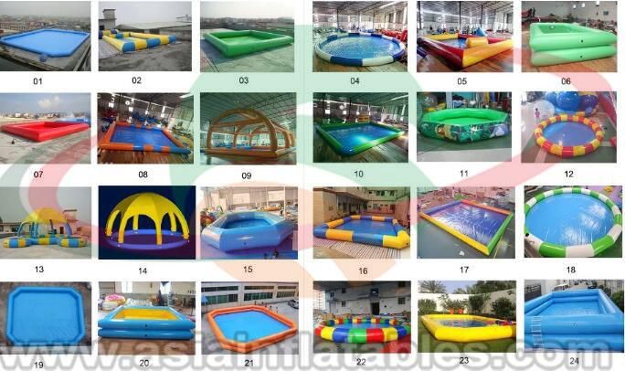 Large Above Ground Inflatable Metal Frame Rectangular Pool