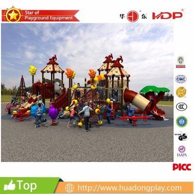 2018 Most Favorite Double Roof Outdoor Playground Magic House Series
