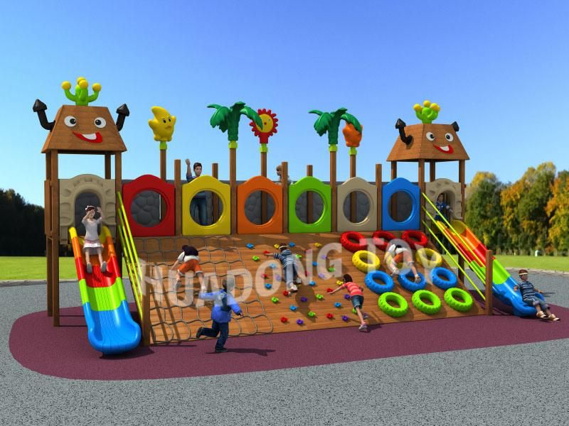 Wooden Playground Material and Outdoor Playground Type