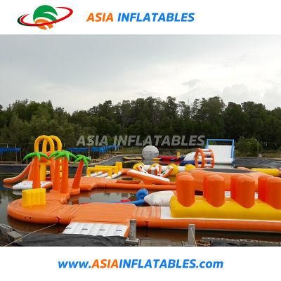 Kids Water Playground Inflatable Jumping Blob Water Park Floating Games
