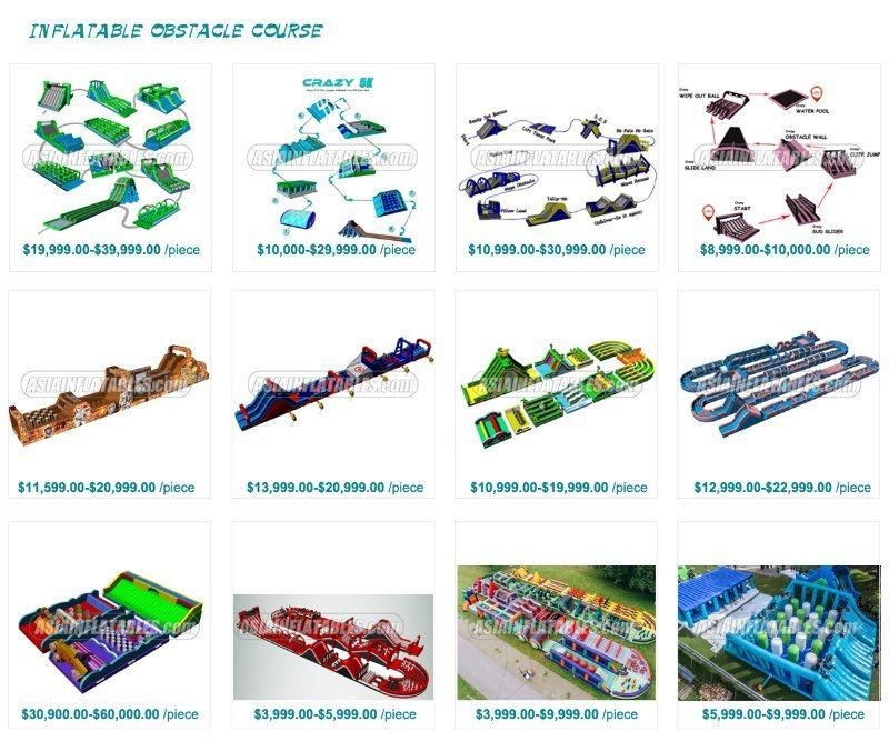 Inflatable Land Water Park Project Inflatable Land Park with Slide, Inflatable Amusement Park