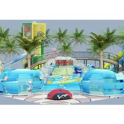 Commercial Kids Outdoor Theme Playground Water Aqua Park Projects