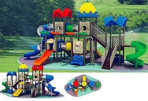 Plastic Outdoor Equipment, Children&prime;s Slide Equipment (QF-O99034)