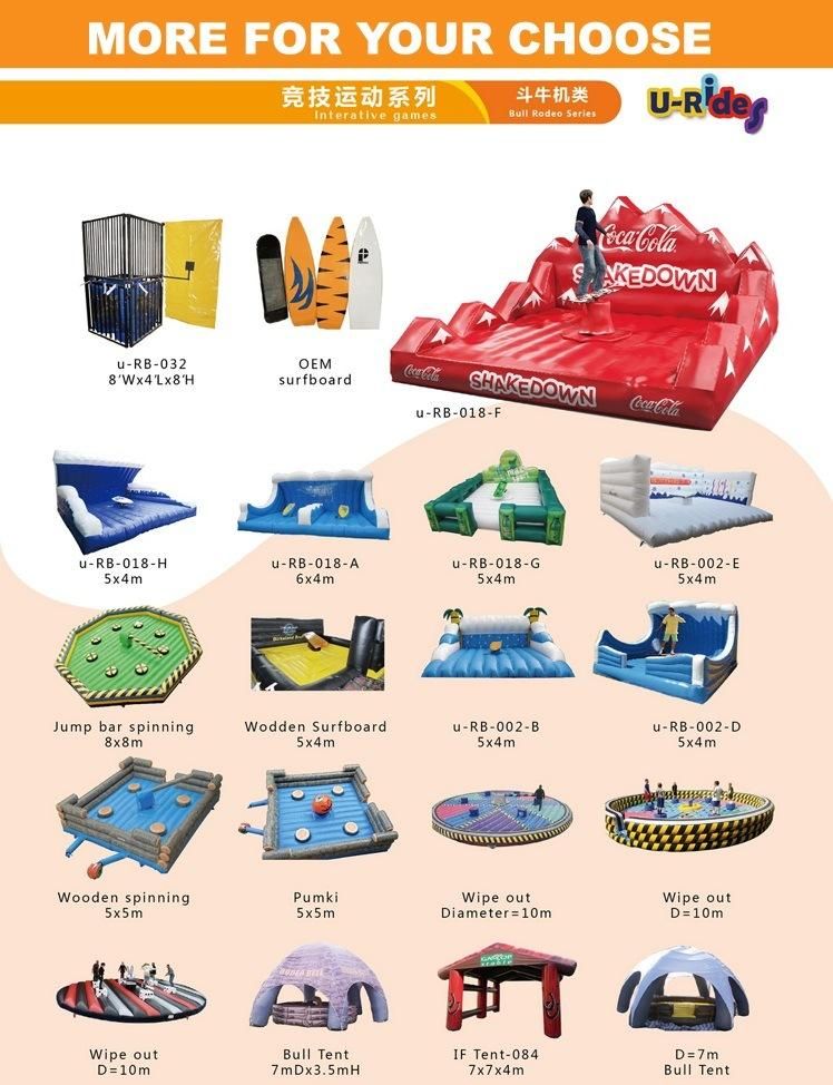 Factory price custom toxic mechanical inflatable meltdown machine,meltdown wipeout game for sale