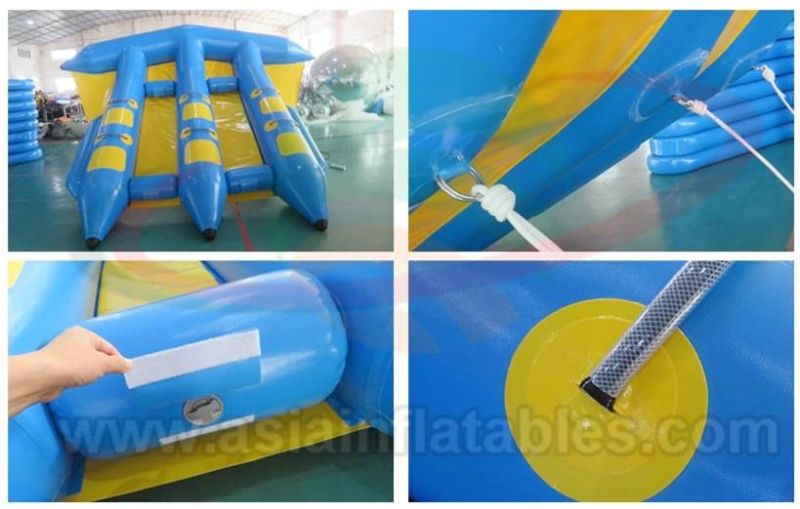 Inflatable Flying Fish Long Tube Floating Banana Boat for Sale