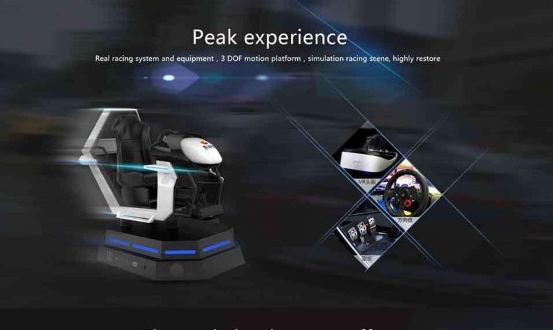 Attracting Customers Arcade Games Machine 9d Vr Racing Car Game