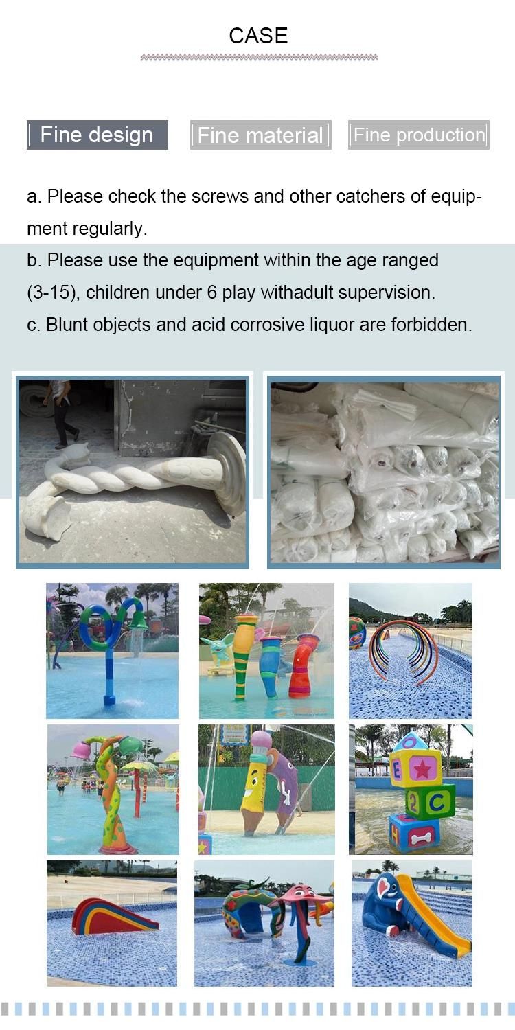 Mini Fiberglass Water Toys Equipment Cartoon Water Spray for Sale