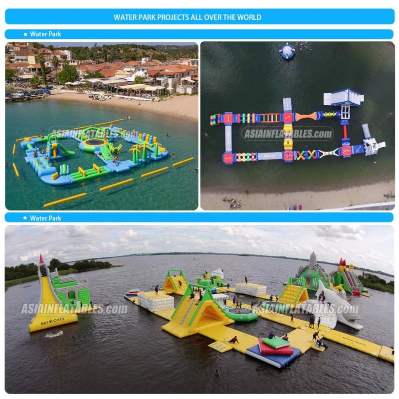 Customized Inflatable Aqua Park Water Floating Island Aqua Equipment Park