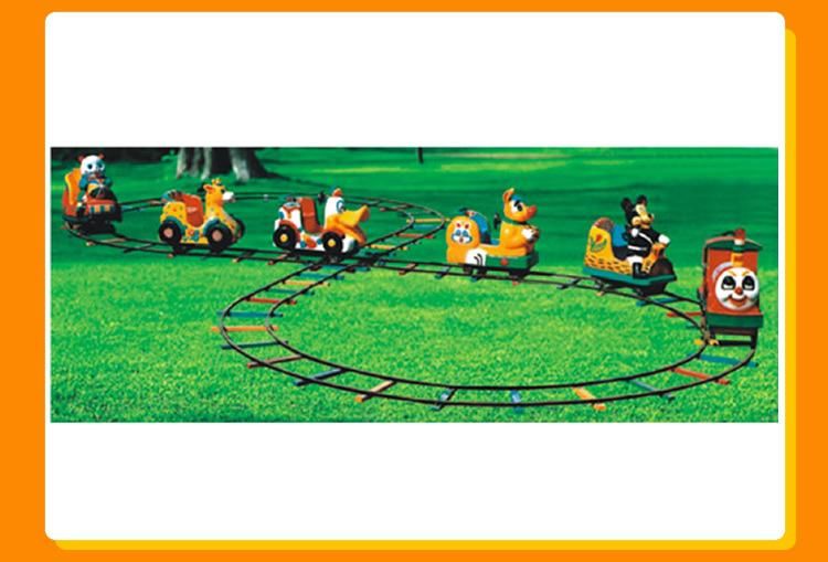 Customized 8 Seats Kids Amusement Park Rides Dlectric Tourist Ride Track Train (KL6002)